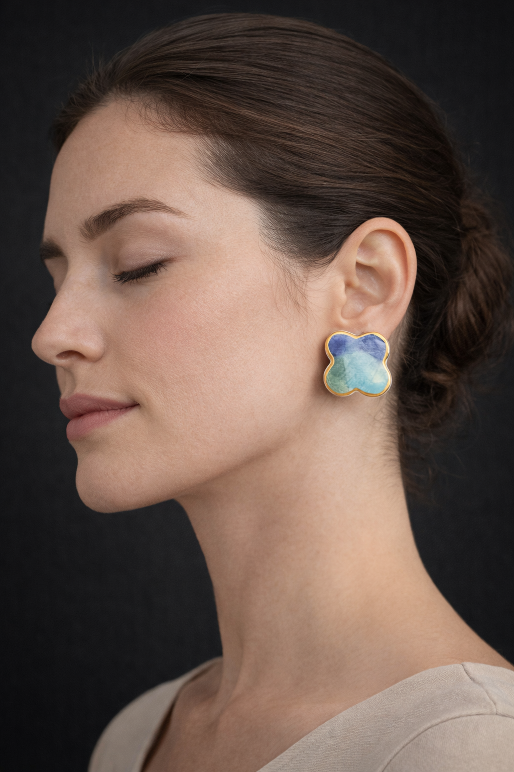 Eloria Handmade Stud Earrings