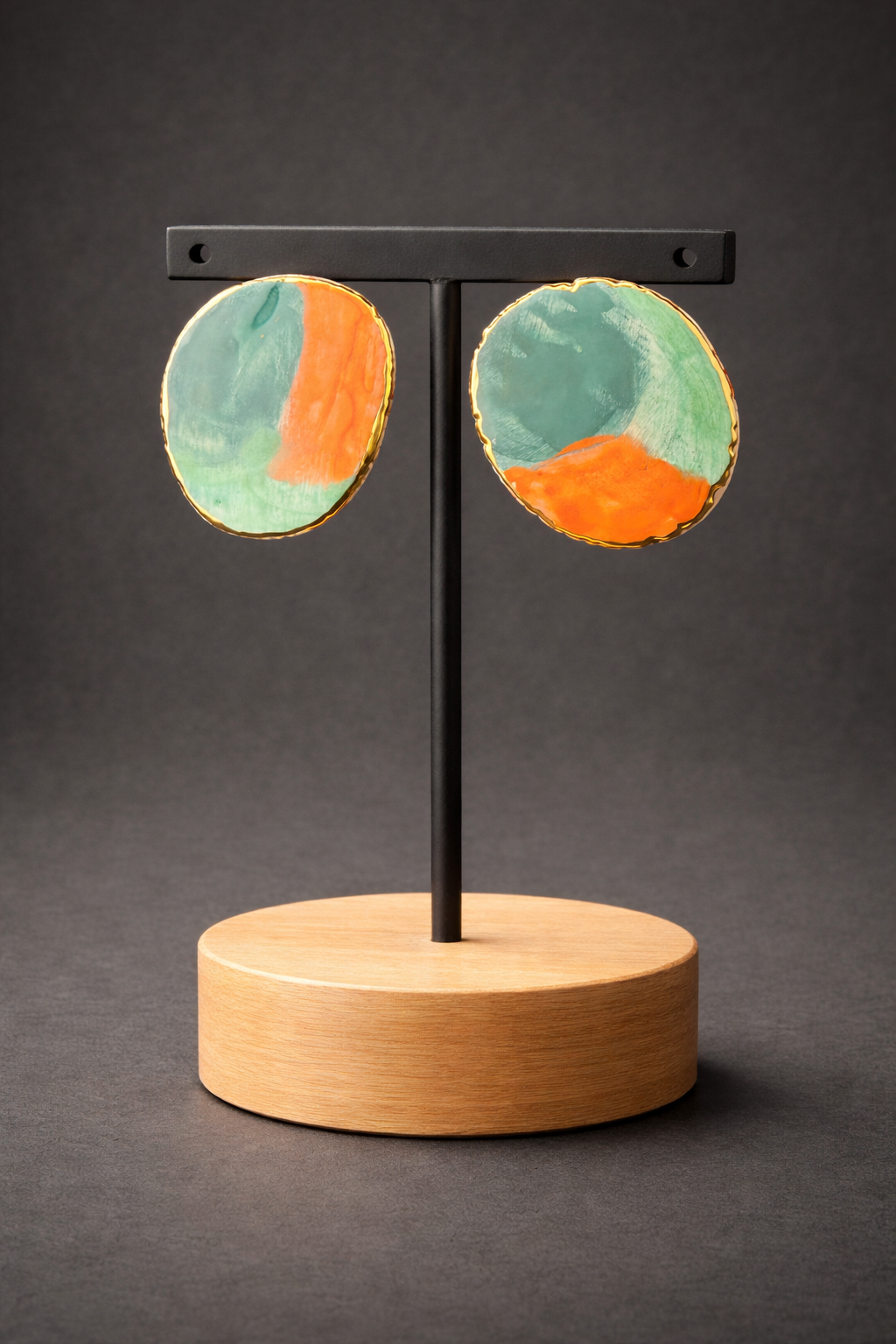 `Orniva Handmade Stud Earrings