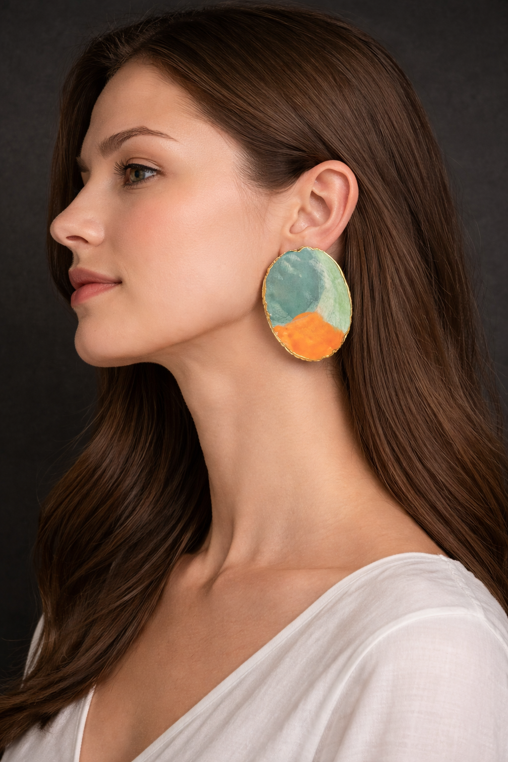 `Orniva Handmade Stud Earrings